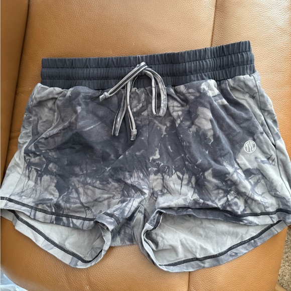 Til You Collapse Pants - Til You Collapse Black and Gray Athletic Shorts